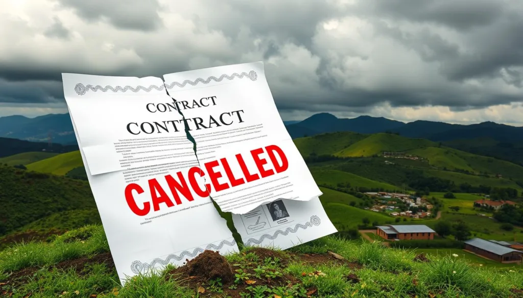 Kenya contract cancellation